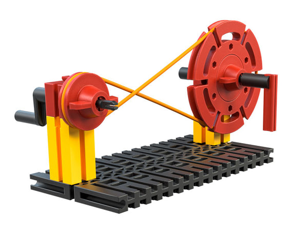 Belt drive 2:1 with change of direction /