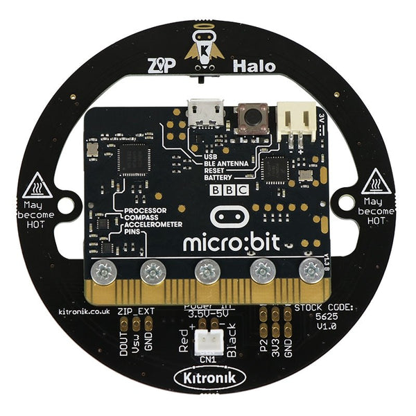ZIP Halo, 24 neopixel LED for the BBC micro:bit