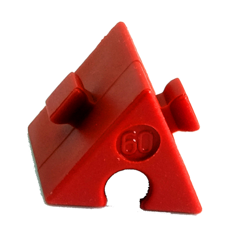 60° red angled block