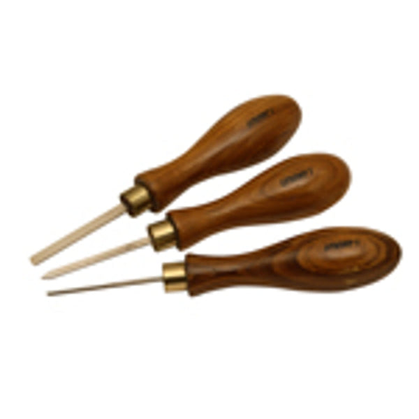 3 Professional Woodturning Gouges