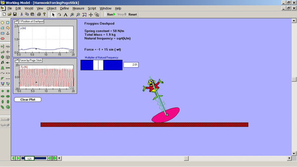 Harmonic Motion of PogoStick