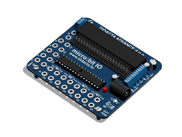 F5  8 outputs,  6 inputs I/O board (5V and 3.3 V) for micro:bit and fischertechnik
