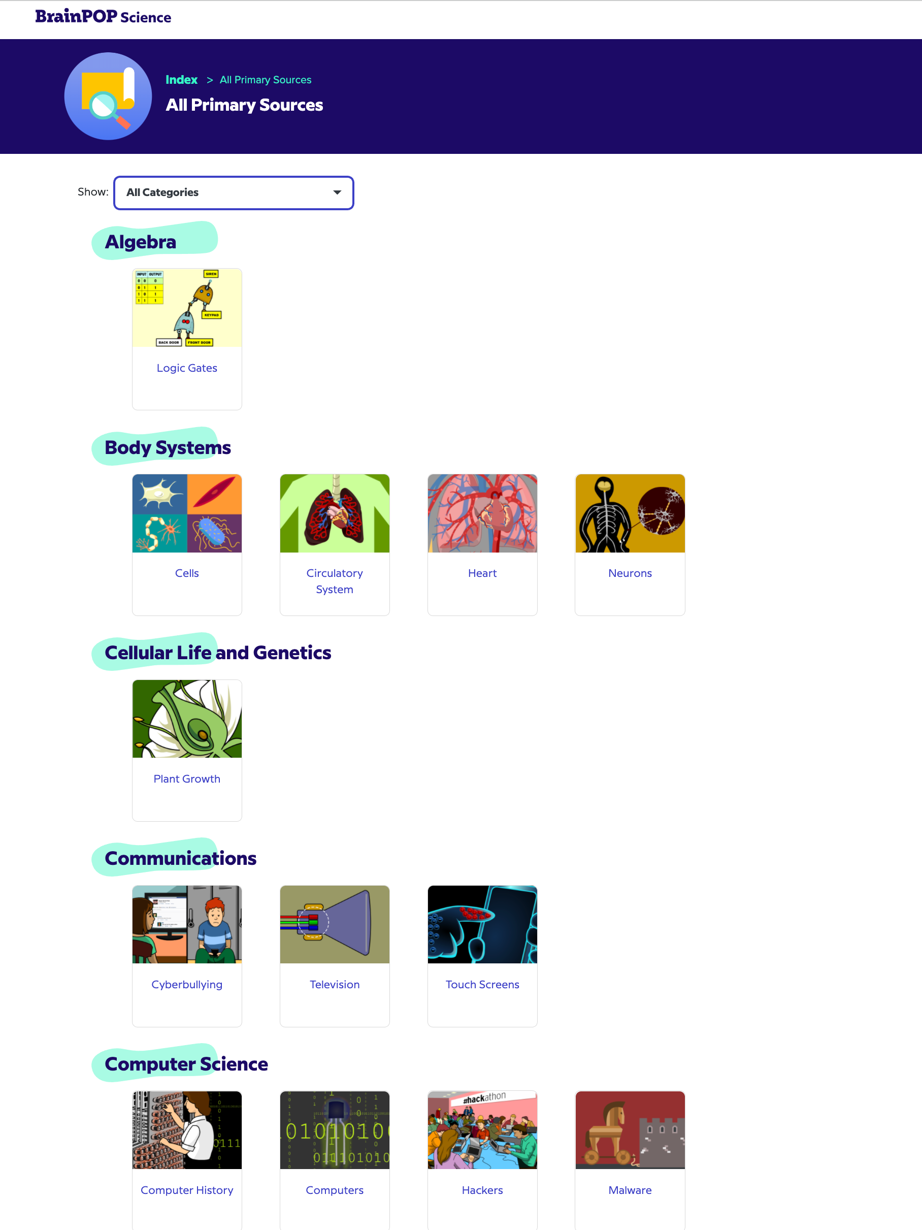 BrainPOP Science – ETC Educational Technology Connection (HK) Ltd