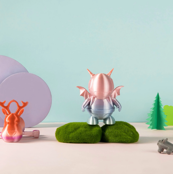 Silky Shiny Rainbow PLA filament 1.75 mm, 1 kg