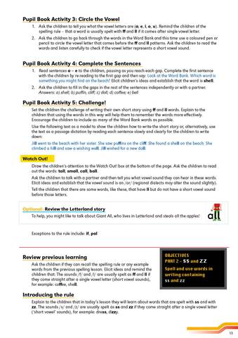 Letterland Spelling Stations 1 Teacher's Guide