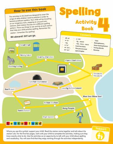 Letterland Spelling Activity Book 4