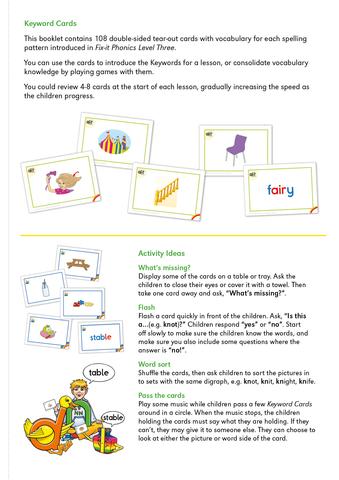 Level 3 Fix-it Phonics Keyword Cards (2nd Edition)