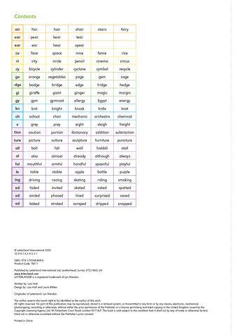 Level 3 Fix-it Phonics Keyword Cards (2nd Edition)