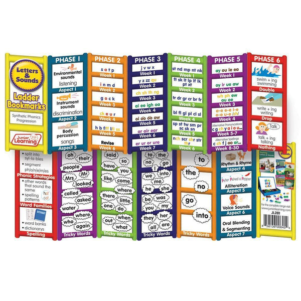 Letters & Sounds - ladder bookmarks