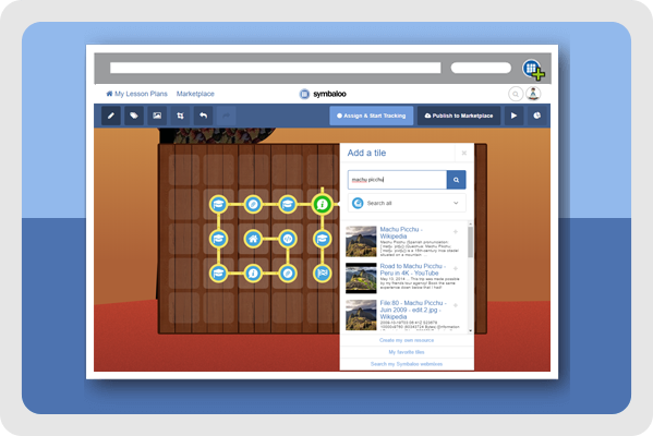 Symbaloo Pro for School (online workspace and learning path)