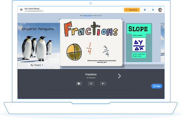 Books inside a library