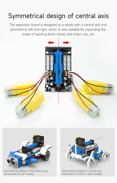 Yahboom Super:bit board with 18650 lithium battery and USB cable (Upgraded version)